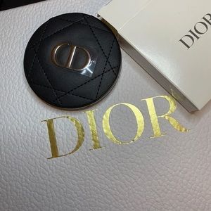 Dior Beauty Black Compact Pocket Mirror Cannage Pattern PRICE IS FIRM